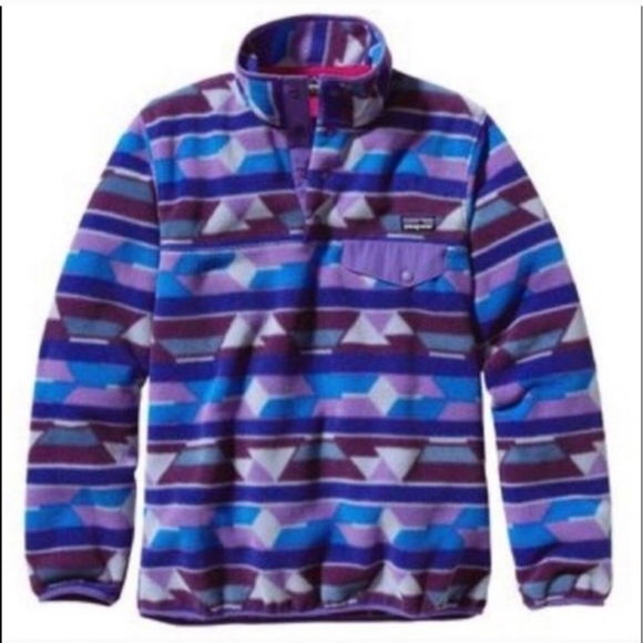Patagonia Jackets & Blazers - Patagonia Rare Southwest Pattern Synchilla Snap-T Fleece Jacket Women's Small S